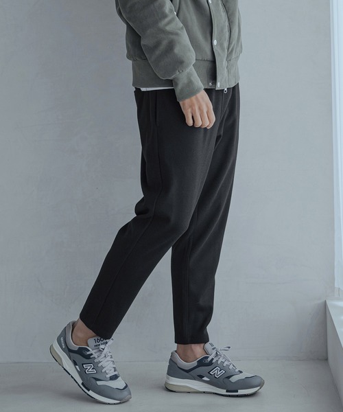 Magine(マージン)の「mp15246-Melange Herringbone Brushed Stretch Tapered Easy Pants イージーパンツ(MGN-263-022)(その他パンツ・メンズ・ブラック/ベージュ/グレー・44/46/48)」の2枚目の写真