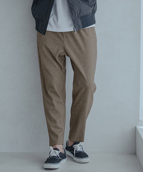 Magine(マージン)の「mp15246-Melange Herringbone Brushed Stretch Tapered Easy Pants イージーパンツ(MGN-263-022)(その他パンツ・メンズ・ブラック/ベージュ/グレー・44/46/48)」の10枚目の写真