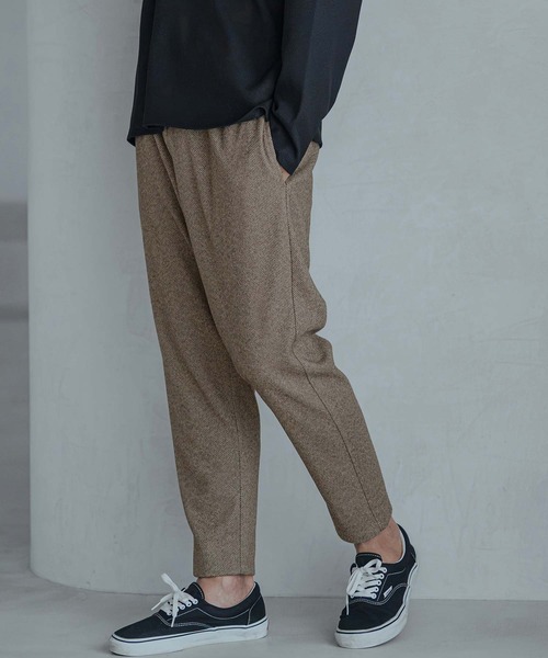 Magine(マージン)の「mp15246-Melange Herringbone Brushed Stretch Tapered Easy Pants イージーパンツ(MGN-263-022)(その他パンツ・メンズ・ブラック/ベージュ/グレー・44/46/48)」の11枚目の写真