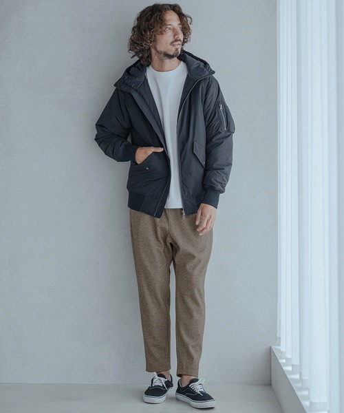 Magine(マージン)の「mp15246-Melange Herringbone Brushed Stretch Tapered Easy Pants イージーパンツ(MGN-263-022)(その他パンツ・メンズ・ブラック/ベージュ/グレー・44/46/48)」の13枚目の写真