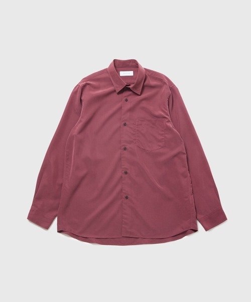 ADAM ET ROPE'(アダムエロペ)の「スエードレーヨンタッチレギュラーカラーシャツ(シャツ/ブラウス・メンズ・ブラック/キャメル/ワイン/キナリ・M/L)」の4枚目の写真