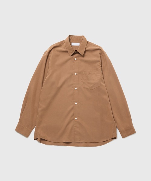 ADAM ET ROPE'(アダムエロペ)の「スエードレーヨンタッチレギュラーカラーシャツ(シャツ/ブラウス・メンズ・ブラック/キャメル/ワイン/キナリ・M/L)」の8枚目の写真