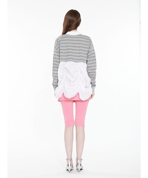 SORIN(ソリン )の「Layered Capri Pants / レイヤードカプリパンツ(その他パンツ・レディース・ピンク/ブラック/ダークグレー・38)」の8枚目の写真