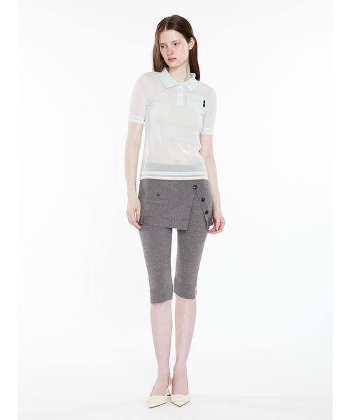 SORIN(ソリン )の「Layered Capri Pants / レイヤードカプリパンツ(その他パンツ・レディース・ピンク/ブラック/ダークグレー・38)」の16枚目の写真