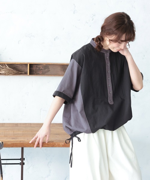 soulberry（ソウルベリー）の「黒とクロを味わうブラウス（シャツ/ブラウス・レディース・ブラック系その他・M/5L/4L/3L/LL/L）」の14枚目の写真