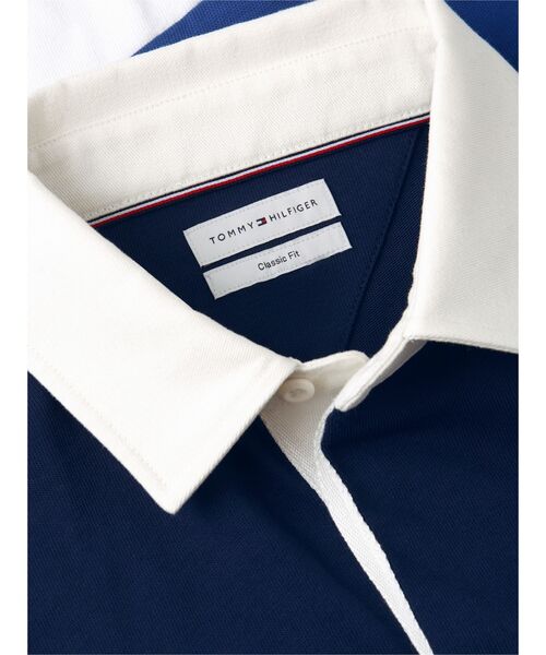 TOMMY HILFIGER(トミーヒルフィガー)の「グラフィックカラーブロッククラシックポロシャツ(ポロシャツ・メンズ・ブルー・MEDIUM/X-LARGE/SMALL/LARGE)」の5枚目の写真