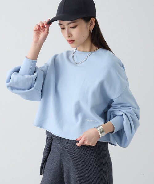 THE PAUSE(ザ ポーズ)の「【THE PAUSE】刺繍ショートスウェット(スウェット・レディース・サックスブルー/ブラウン/ベージュ・FREE)」の22枚目の写真