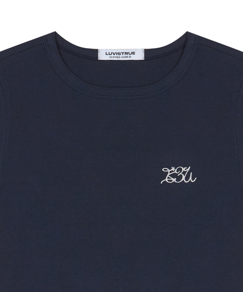 LUVISTRUE(ラヴイズトゥルー)の「BASIC ILOVEU FIT TEE(NAVY)(Tシャツ/カットソー・レディース・その他・FREE)」の4枚目の写真