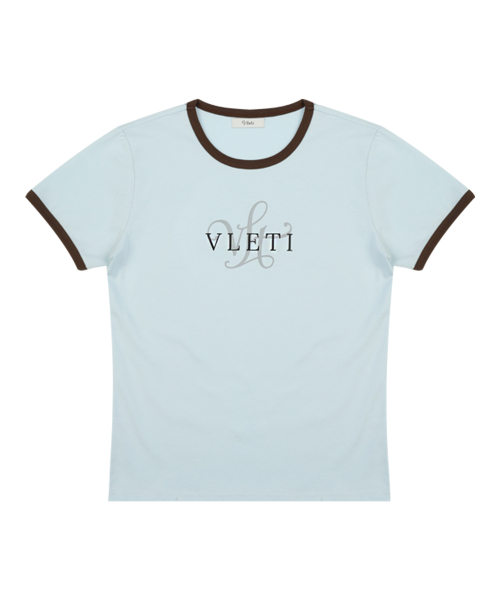 VLETI(ブレッティ)の「Logo Artwork Ringer T-shirt (sky blue)(Tシャツ/カットソー・レディース・スカイブルー・FREE)」の2枚目の写真