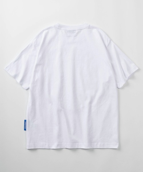 SEQUENZ（シークエンズ）の「【72】【SEQUENZ/シークエンズ】モグモグ拉麺＆スペースキャット ルーズ クルーネック Tシャツ/アニマル柄/猫好き（Tシャツ/カットソー・メンズ・ホワイト/ブラック系/ホワイト系/ブラック・L/M）」の8枚目の写真