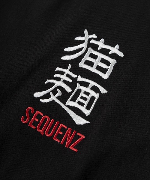 SEQUENZ（シークエンズ）の「【72】【SEQUENZ/シークエンズ】モグモグ拉麺＆スペースキャット ルーズ クルーネック Tシャツ/アニマル柄/猫好き（Tシャツ/カットソー・メンズ・ホワイト/ブラック系/ホワイト系/ブラック・L/M）」の18枚目の写真