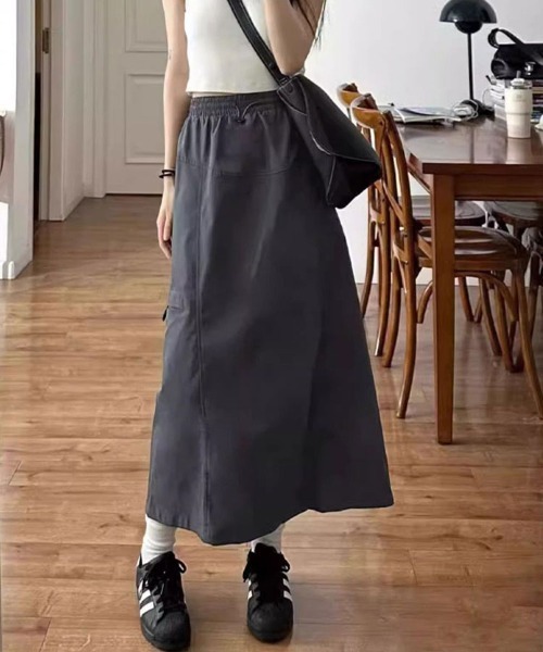 Flugge(フラッジー)の「ワークウェアスカート(スカート・レディース・ブラック・MEDIUM/LARGE)」の1枚目の写真