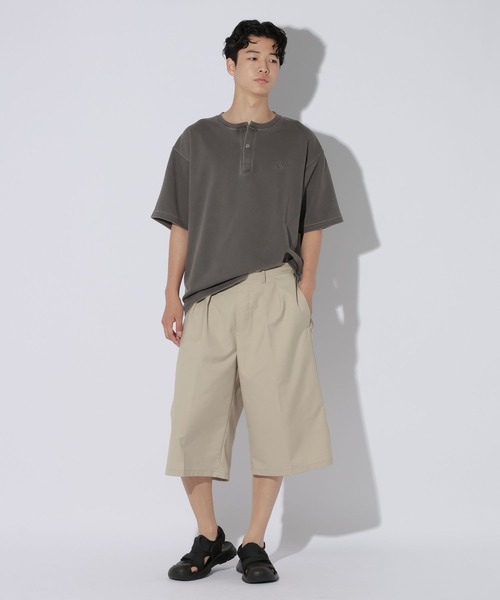 LAKOLE(ラコレ)の「フェードダンボールヘンリー / 1048838(Tシャツ/カットソー・メンズ・ベージュ/レッド/チャコール・MEDIUM/LARGE)」の11枚目の写真