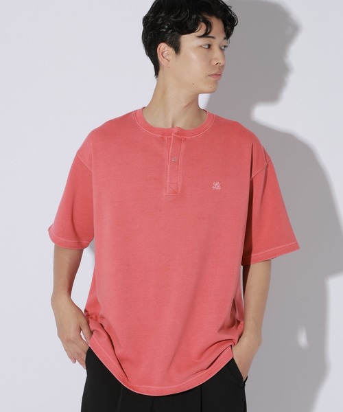 LAKOLE(ラコレ)の「フェードダンボールヘンリー / 1048838(Tシャツ/カットソー・メンズ・ベージュ/レッド/チャコール・MEDIUM/LARGE)」の19枚目の写真