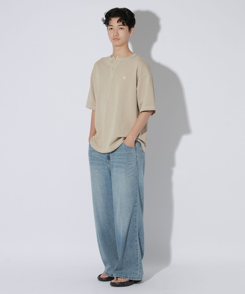 LAKOLE(ラコレ)の「フェードダンボールヘンリー / 1048838(Tシャツ/カットソー・メンズ・ベージュ/レッド/チャコール・MEDIUM/LARGE)」の20枚目の写真