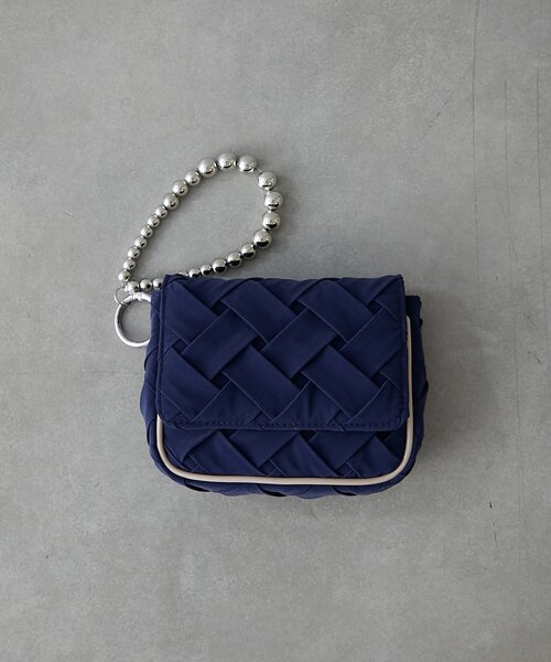 BIRTHDAY BAR(バースデイバー)の「Suede Tissue Pocket Charm Pouch チャームポーチ(ポーチ・レディース・ベージュ/ネイビー・0)」の13枚目の写真