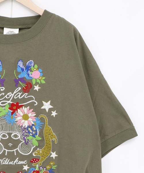 ScoLar(スカラー)の「ScoLar(スカラー) スカラー×ヒョウ 刺繍プルオーバー(Tシャツ/カットソー・レディース・ブラック/グレー/ピンク・MEDIUM)」の17枚目の写真