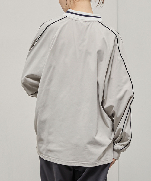 Alfred Alex(アルフレッドアレックス)の「【Alfred Alex】Oversized Soccer Game Shirt / オーバーサイズ サッカーゲームシャツ(Tシャツ/カットソー・メンズ・スミクロ/ライトグレー/ブラック/ワインレッド/ネイビー・L/M)」の15枚目の写真