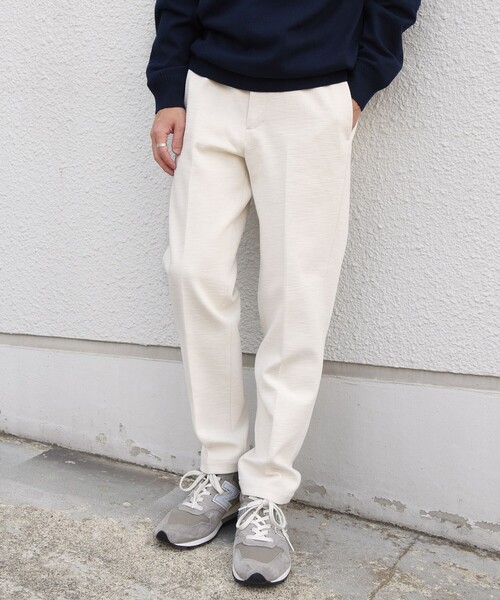 SHIPS any(シップス エニィ)の「SHIPS any:〈手洗い可能〉ストレッチ デニムライク アンクル イージーパンツ◆(その他パンツ・メンズ・ネイビー/オフホワイト・SMALL/MEDIUM/LARGE/X-LARGE)」の5枚目の写真