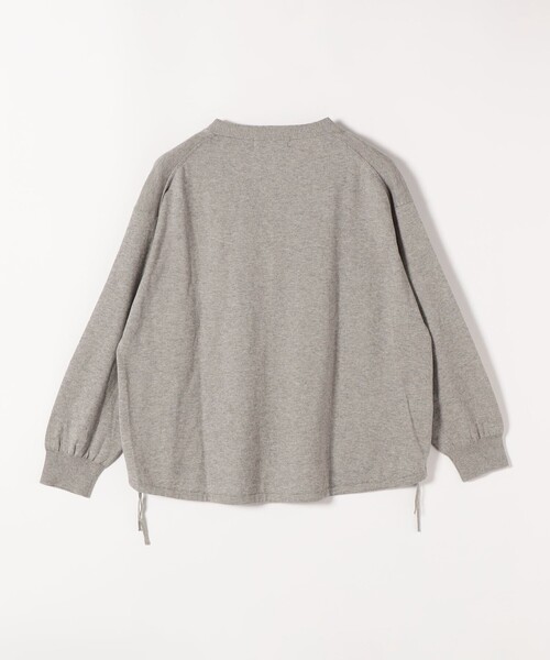 quaranciel(カランシエル)の「quaranciel:〈手洗い可能〉カシミヤ ミックス Vネック ドロスト カーディガン(カーディガン/ボレロ・レディース・ライトグレー/ブラウン・ONE SIZE)」の5枚目の写真