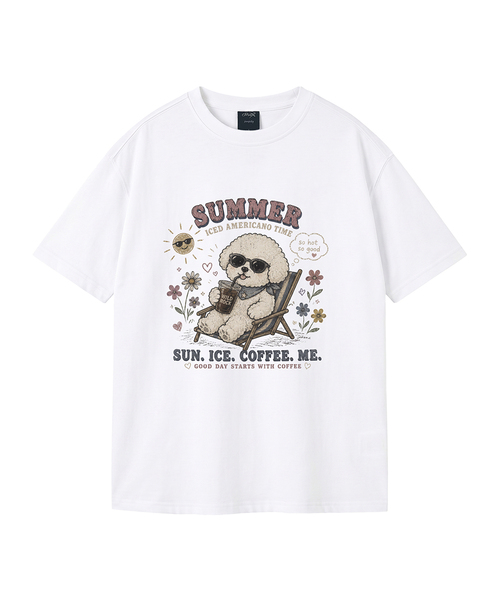 WILDROCK（ワイルドロック）の「[ワイルドシュン] サマー クール ビション ピグメント オーバーサイズ 半袖Tシャツ（Tシャツ/カットソー・レディース・ホワイト/ライトグレー/ブラック/カーキ/ピンク/ブルー/ライトパープル/チャコール・SMALL/MEDIUM/LARGE/X-SMALL/FREE）」の2枚目の写真