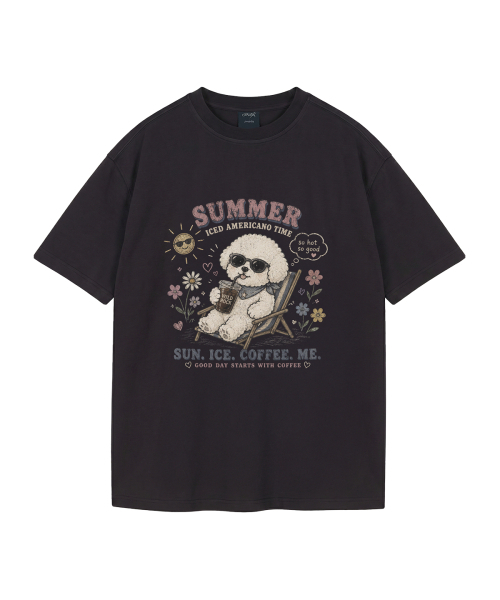 WILDROCK（ワイルドロック）の「[ワイルドシュン] サマー クール ビション ピグメント オーバーサイズ 半袖Tシャツ（Tシャツ/カットソー・レディース・ホワイト/ライトグレー/ブラック/カーキ/ピンク/ブルー/ライトパープル/チャコール・SMALL/MEDIUM/LARGE/X-SMALL/FREE）」の10枚目の写真