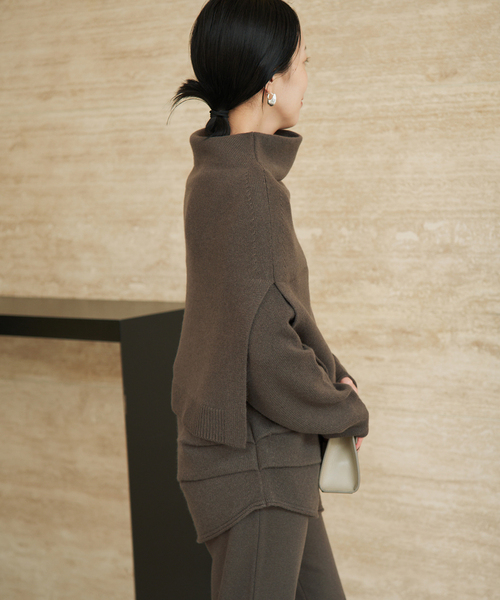 plage(プラージュ)の「《一部カラー 一部店舗・WEB限定》Snood set ニット(ニット/セーター・レディース・アイボリー/チャコールグレー/ライトグレー・FREE)」の5枚目の写真