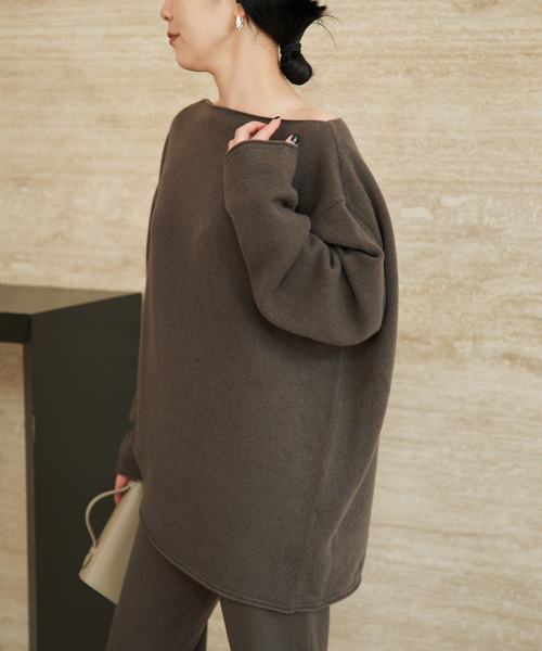 plage(プラージュ)の「《一部カラー 一部店舗・WEB限定》Snood set ニット(ニット/セーター・レディース・アイボリー/チャコールグレー/ライトグレー・FREE)」の9枚目の写真