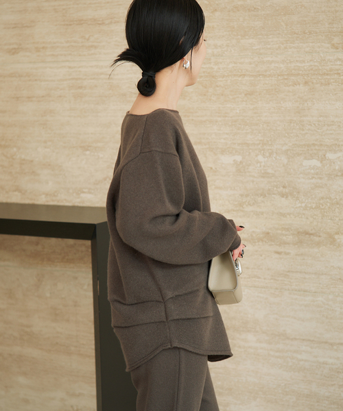 plage(プラージュ)の「《一部カラー 一部店舗・WEB限定》Snood set ニット(ニット/セーター・レディース・アイボリー/チャコールグレー/ライトグレー・FREE)」の10枚目の写真