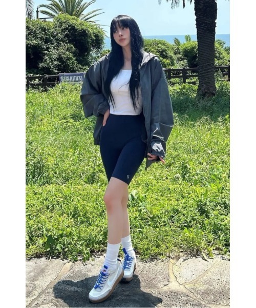 MUCENT(ムセント)の「◇MUCENT◇ブランド直輸入正規品/バックラウンド・ウィンドブレーカー Back Round Windbreaker(ブルゾン・レディース・ブラック/チャコール・FREE)」の7枚目の写真