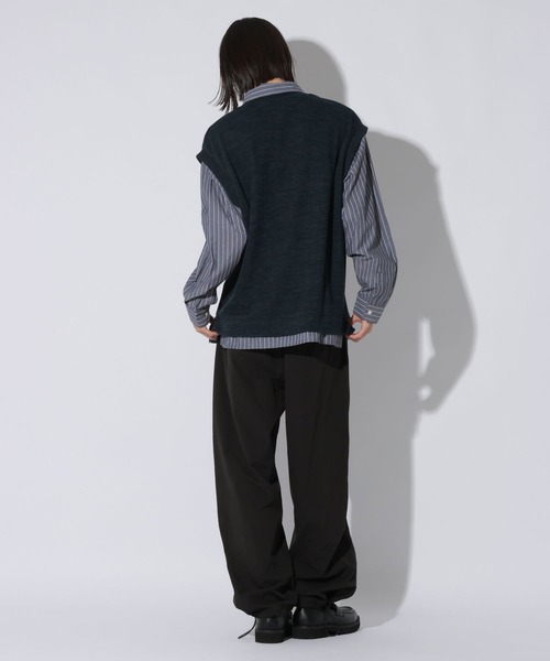 LAKOLE(ラコレ)の「ストライプレイヤードベスト / 1064717(ベスト・メンズ・ブラウン/ネイビー/ブラック・LARGE/MEDIUM)」の6枚目の写真