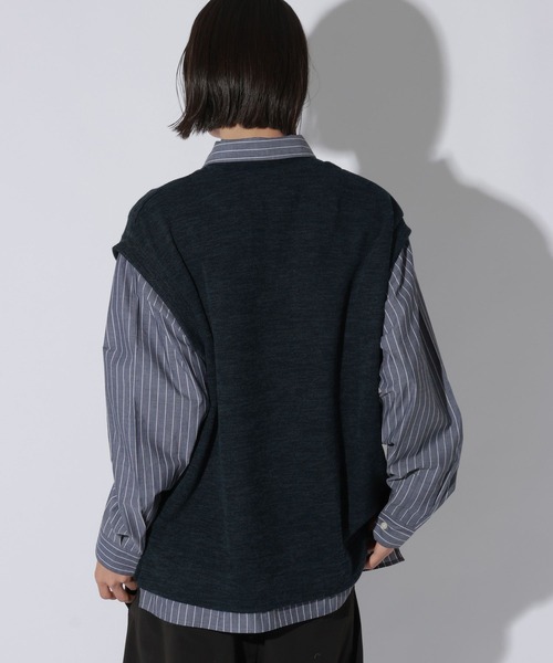 LAKOLE(ラコレ)の「ストライプレイヤードベスト / 1064717(ベスト・メンズ・ブラウン/ネイビー/ブラック・LARGE/MEDIUM)」の8枚目の写真