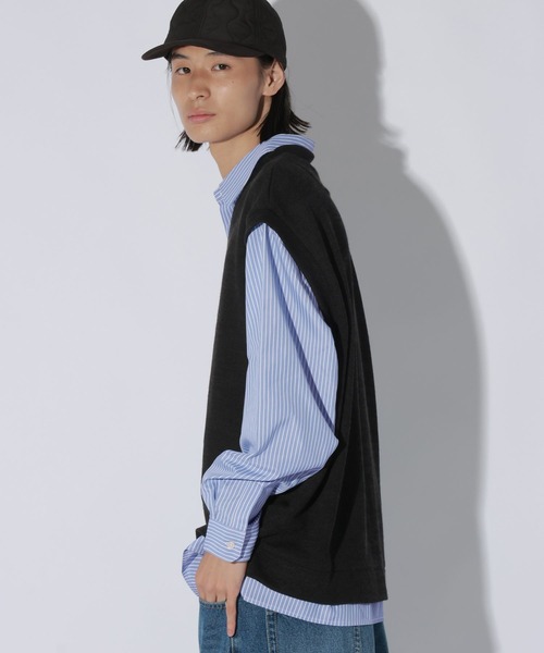 LAKOLE(ラコレ)の「ストライプレイヤードベスト / 1064717(ベスト・メンズ・ブラウン/ネイビー/ブラック・LARGE/MEDIUM)」の15枚目の写真