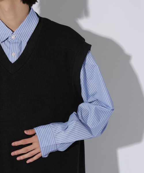 LAKOLE(ラコレ)の「ストライプレイヤードベスト / 1064717(ベスト・メンズ・ブラウン/ネイビー/ブラック・LARGE/MEDIUM)」の21枚目の写真