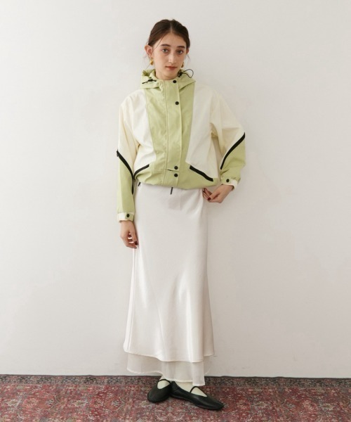 RiC(リック)の「COLOR BLOCK WINDBREAKER JACKET(ブルゾン・レディース・ミント/ブラック・FREE)」の17枚目の写真
