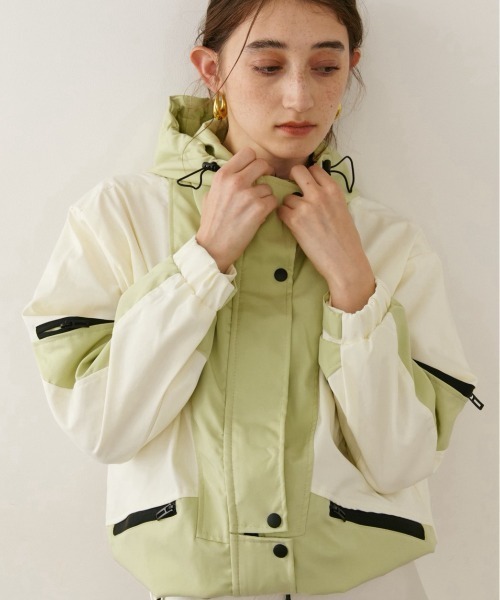 RiC(リック)の「COLOR BLOCK WINDBREAKER JACKET(ブルゾン・レディース・ミント/ブラック・FREE)」の18枚目の写真