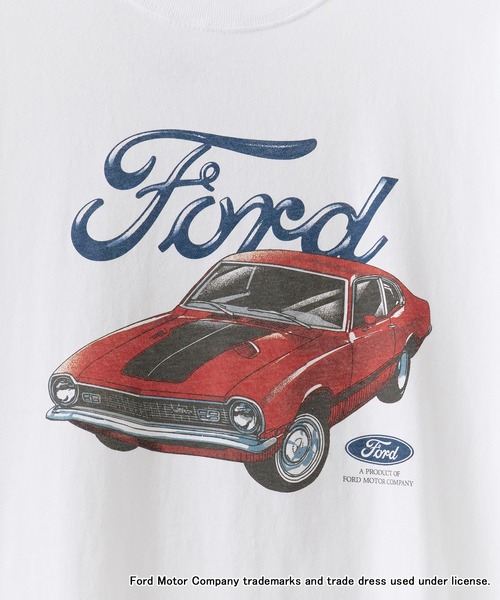 GOOD ROCK SPEED(グッドロックスピード)の「GOOD ROCK SPEED/グッドロックスピード Ford CAR グラフィックTシャツ 2026年 夏 夏服(Tシャツ/カットソー・メンズ・ホワイト・M)」の3枚目の写真
