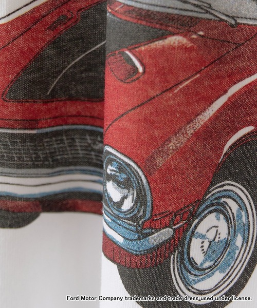 GOOD ROCK SPEED(グッドロックスピード)の「GOOD ROCK SPEED/グッドロックスピード Ford CAR グラフィックTシャツ 2026年 夏 夏服(Tシャツ/カットソー・メンズ・ホワイト・M)」の4枚目の写真