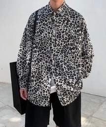 レオパード柄 オーバーサイズシャツ