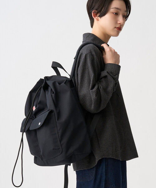 DANTON(ダントン)の「ROGER - Canvas Back Pack(バックパック/リュック・レディース・オレンジ/ブラウン系その他/ブラック/アイボリー/チャコール・-)」の6枚目の写真
