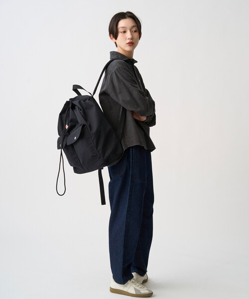 DANTON(ダントン)の「ROGER - Canvas Back Pack(バックパック/リュック・レディース・オレンジ/ブラウン系その他/ブラック/アイボリー/チャコール・-)」の7枚目の写真