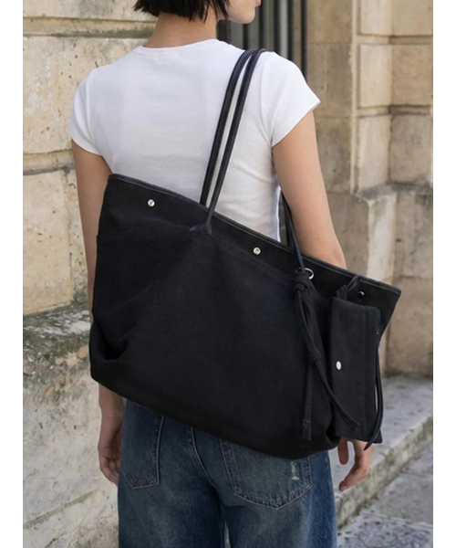 DAWN FACTORY（ダンファクトリー）の「NOA BAG LARGE TWILL BLACK ノアバッグ ラージツイル ブラック（ショルダーバッグ・レディース・その他・FREE）」の3枚目の写真