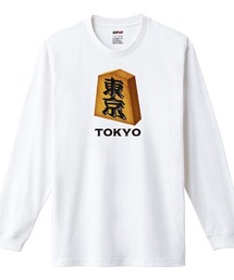 NIPOP(ニポップ) 長袖Tシャツ 将棋 駒 東京 和 プリント インバウンド お土産 ロンT トップス レディース