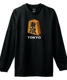 NIPOP(ニポップ) 長袖Tシャツ 将棋 駒 東京 和 プリント インバウンド お土産 ロンT トップス レディース