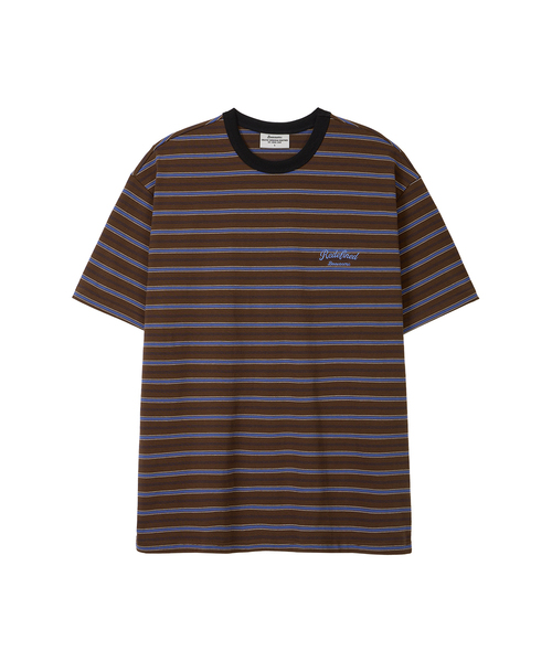 BOOVOOM（ブーブーム）の「[ビッグサイズ]レトロリディファインドボーダーティーシャツ（Tシャツ/カットソー・メンズ・ブラウン/アイボリー・XL/XXL）」の2枚目の写真