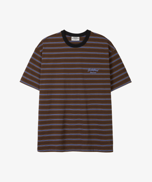 BOOVOOM（ブーブーム）の「[ビッグサイズ]レトロリディファインドボーダーティーシャツ（Tシャツ/カットソー・メンズ・ブラウン/アイボリー・XL/XXL）」の15枚目の写真