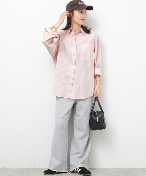 JOURNAL STANDARD relume(ジャーナルスタンダード レリューム)の「《追加》スーピマコットンストライプシャツ(シャツ/ブラウス・レディース・ホワイト/ピンク系その他/ブルー系その他/ライトグリーン・FREE)」の10枚目の写真