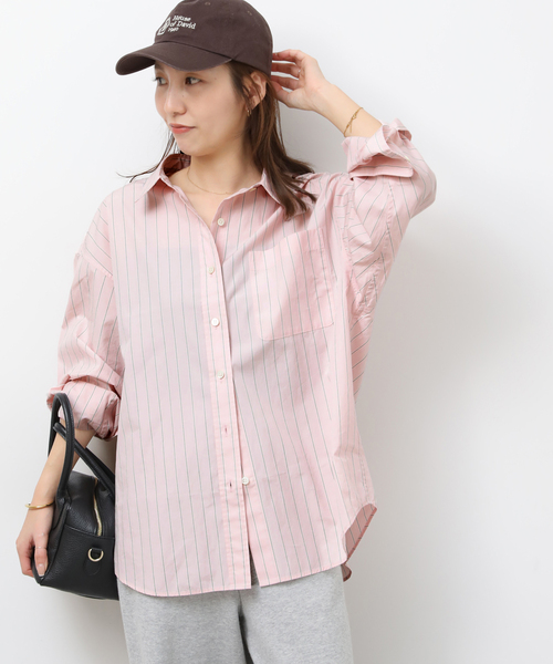 JOURNAL STANDARD relume(ジャーナルスタンダード レリューム)の「《追加》スーピマコットンストライプシャツ(シャツ/ブラウス・レディース・ホワイト/ピンク系その他/ブルー系その他/ライトグリーン・FREE)」の13枚目の写真