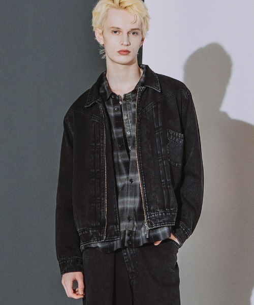 NO ID.(ノーアイディ)の「mj11991- BIGトラッカーZIP-BLZ ジップブルゾン(859006-581B)(ブルゾン・メンズ・ホワイト/グレー/ブラック・ONE SIZE)」の3枚目の写真