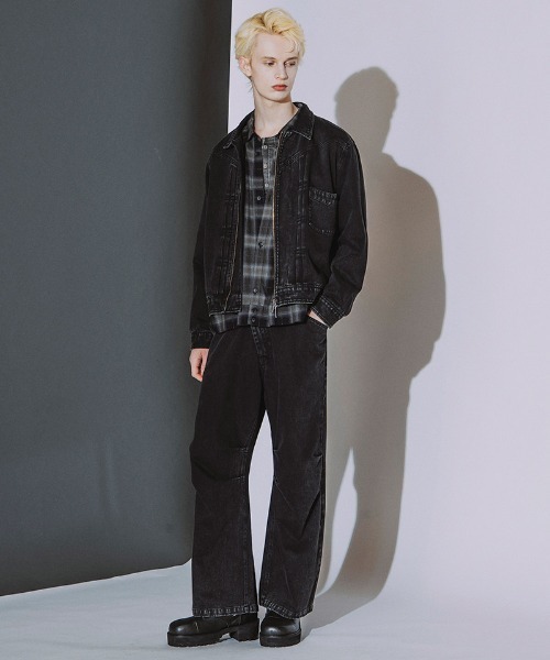 NO ID.(ノーアイディ)の「mj11991- BIGトラッカーZIP-BLZ ジップブルゾン(859006-581B)(ブルゾン・メンズ・ホワイト/グレー/ブラック・ONE SIZE)」の10枚目の写真